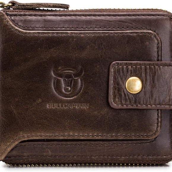 Wallet for Men Large Capacity ID Window Card Case with Zip Coin Pocket QB-231 - Picture 1 of 6